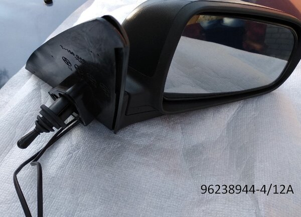 Зеркало наружное правое с Ланос: 【купить 96238944-4/12A-OEM