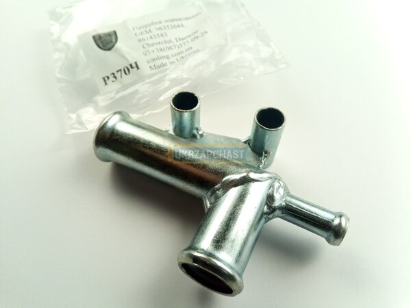 Тройник системы охлаждения Ланос: 【купить 96352644-ACS】 - Цена в